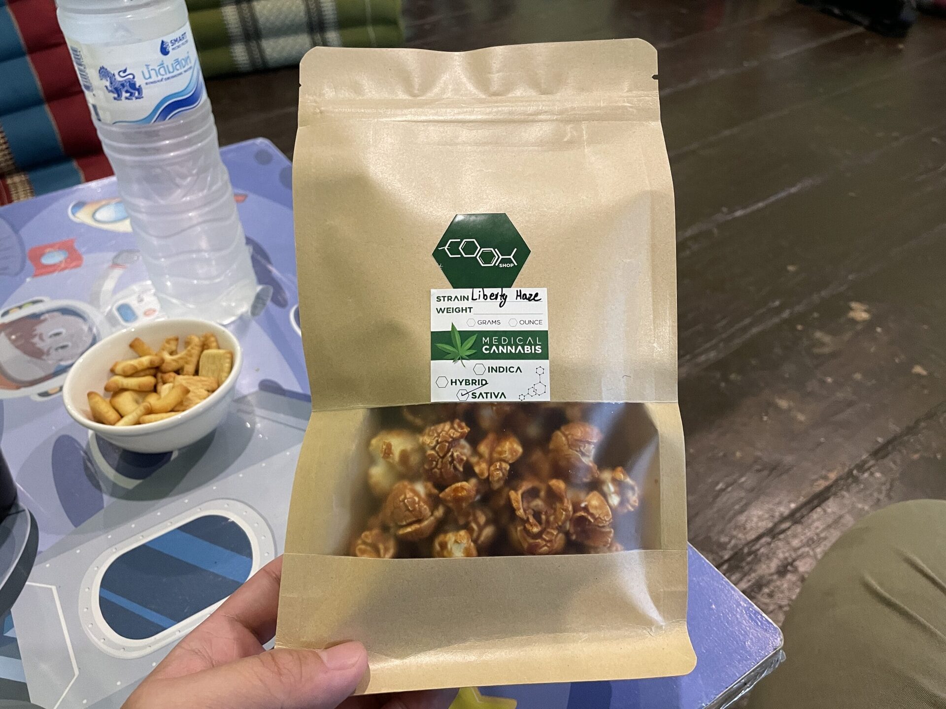 含大麻成分的爆米花零食