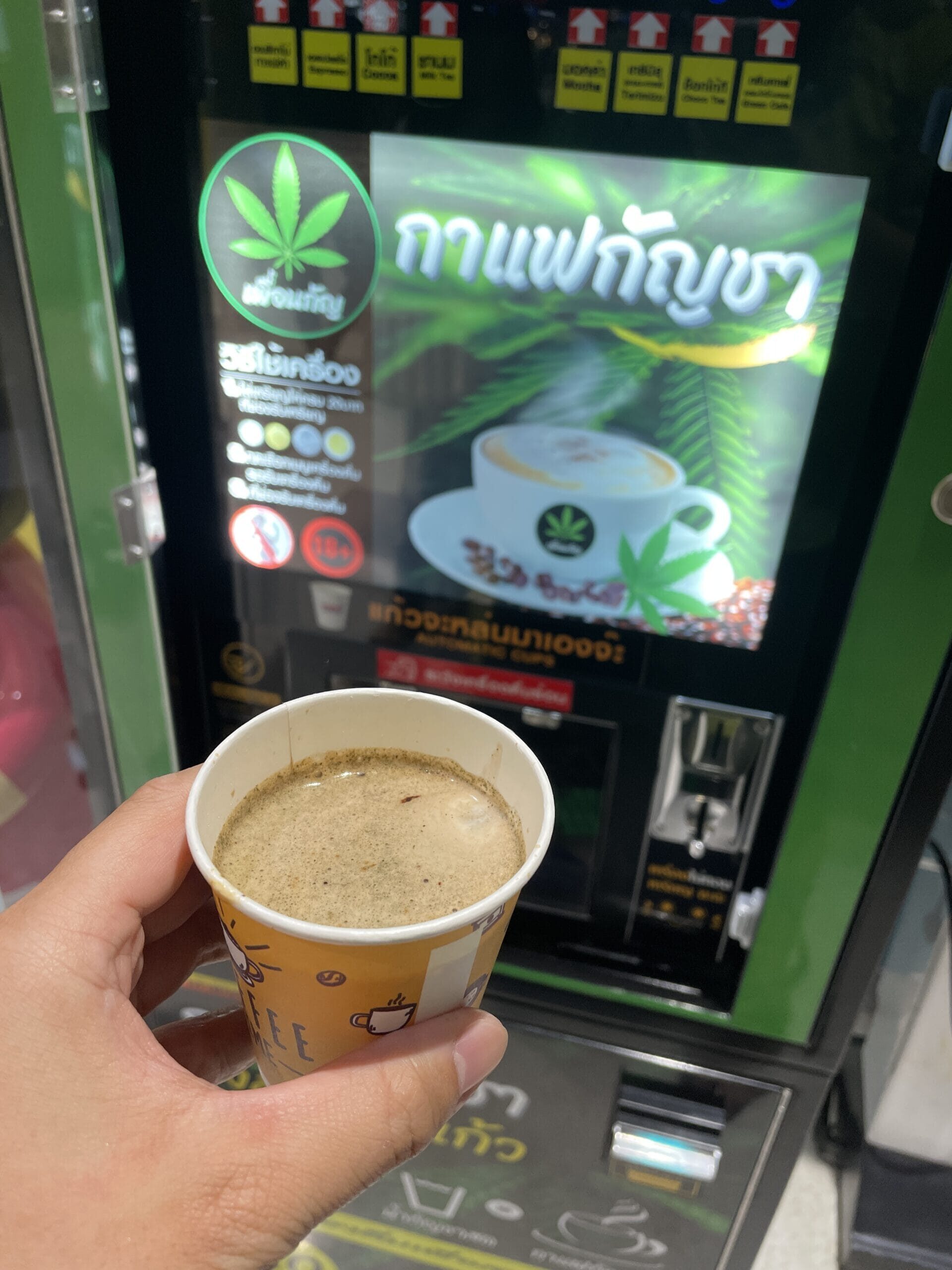 泰國大麻拿鐵，THC含量低幾乎無感