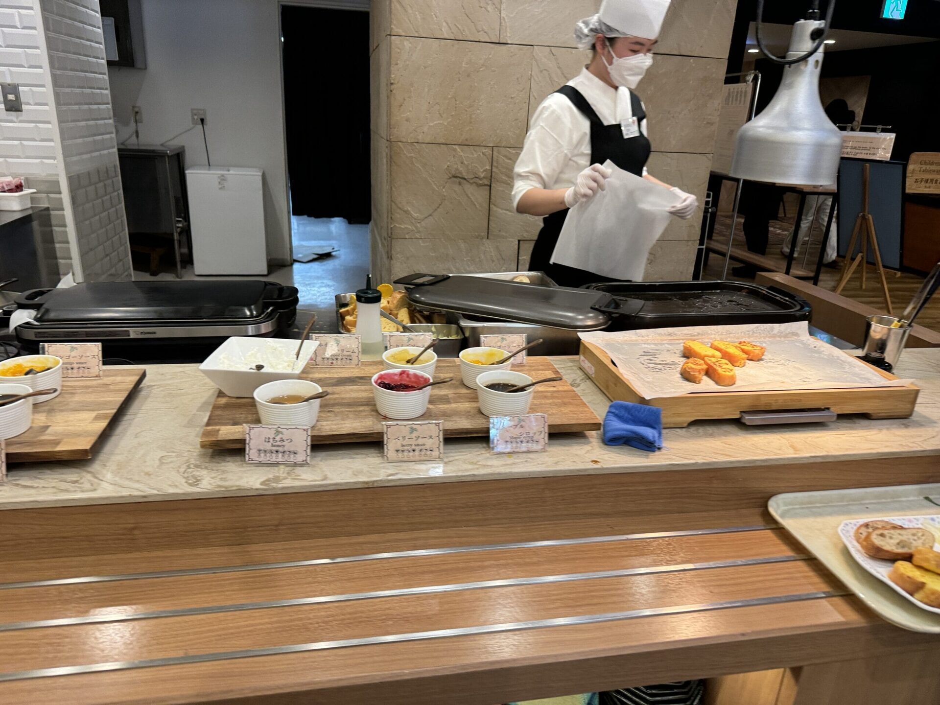 登別萬世閣早餐日式料理區