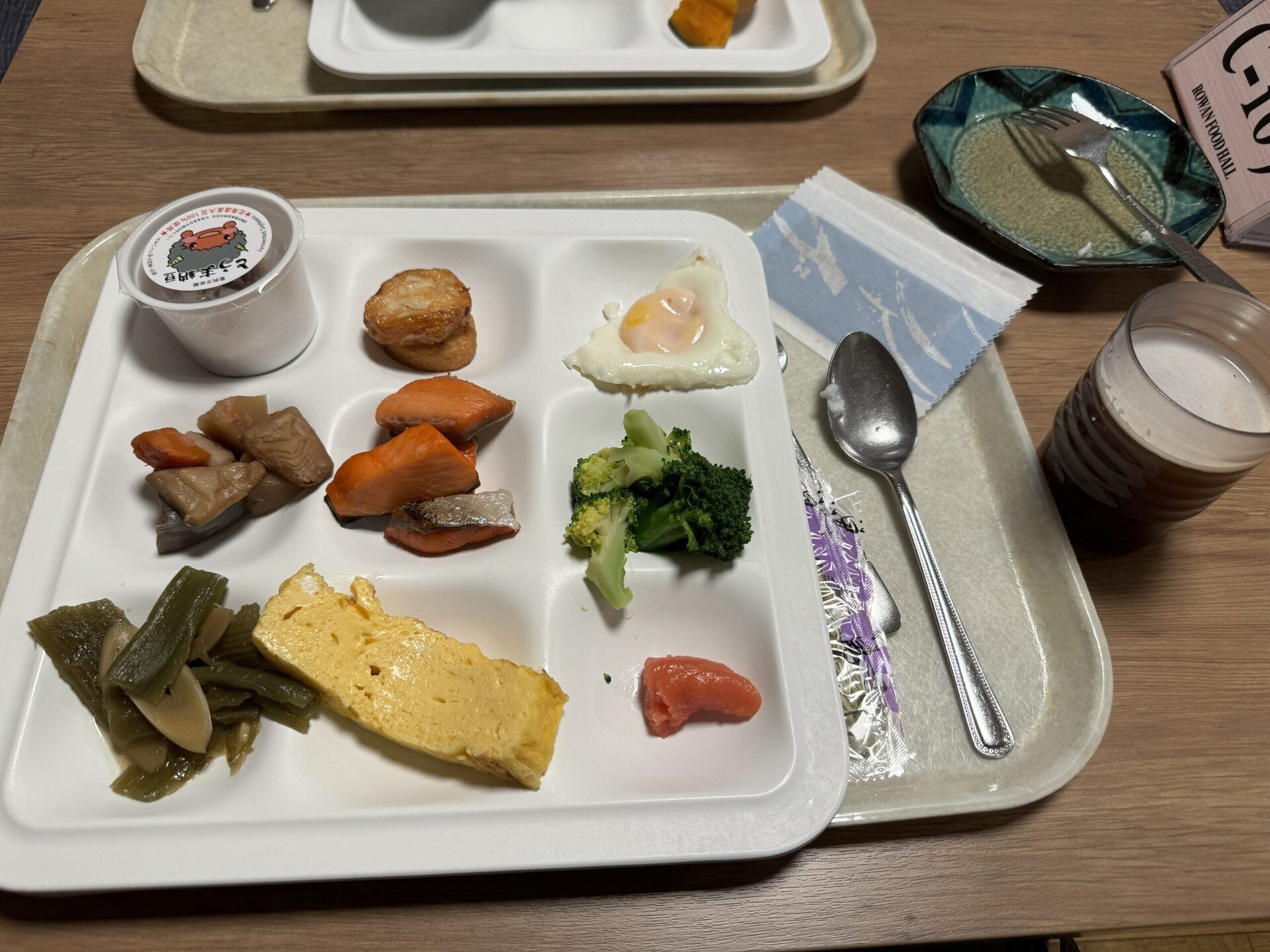 登別萬世閣早餐納豆配海苔